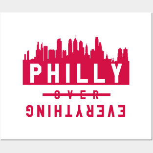 Philly over Everything - White/Red Posters and Art